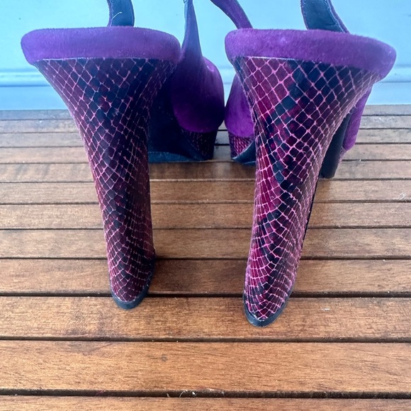 Worthington women's purple sling back platform heels size 9 - Picture 4 of 9